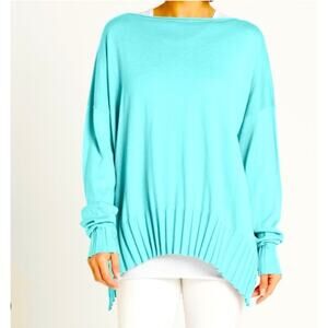 Planet Boat Neck Rib Sweater